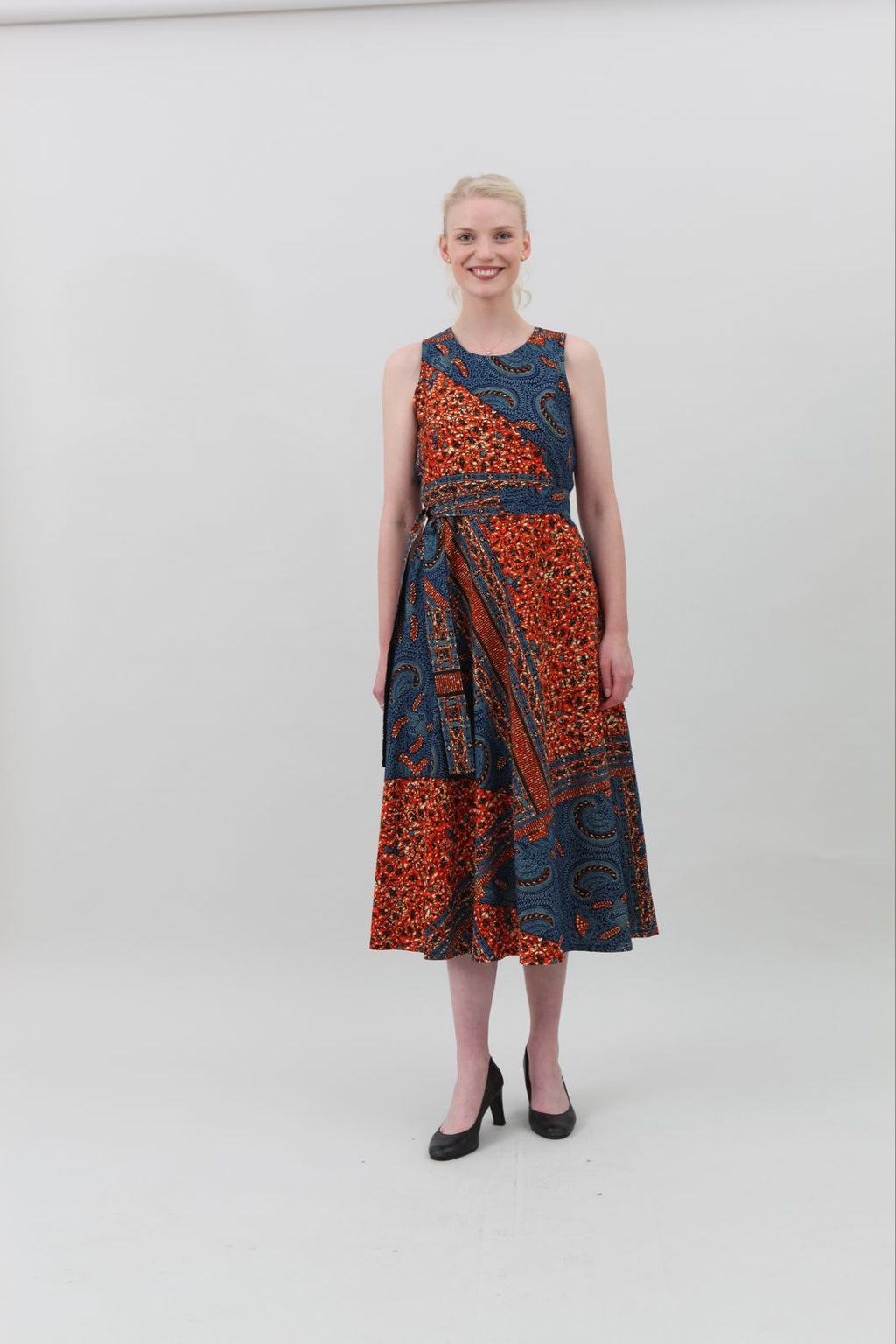 Kleid Summerdream Turtle Orange Blue