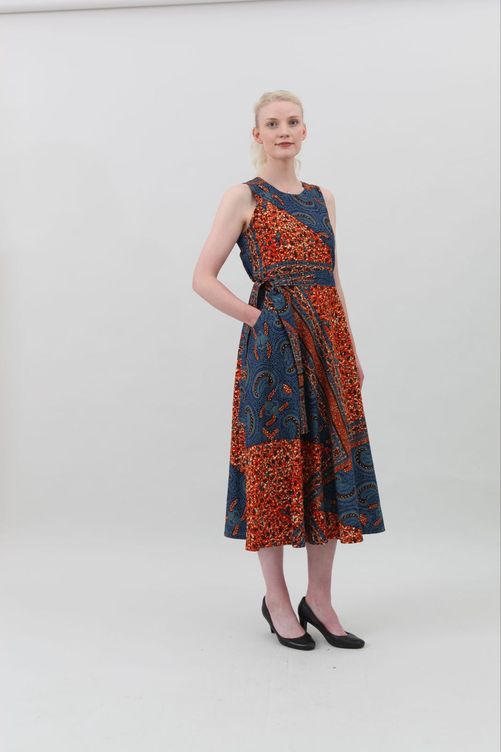 Kleid Summerdream Turtle Orange Blue