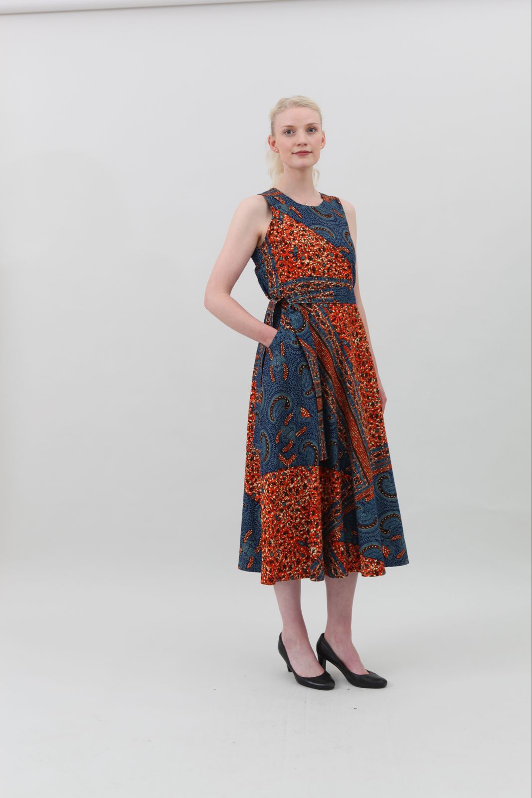 Kleid Summerdream Turtle Orange Blue