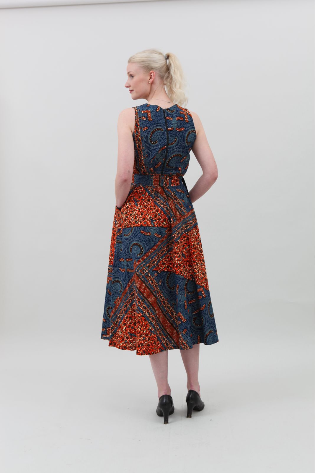 Kleid Summerdream Turtle Orange Blue