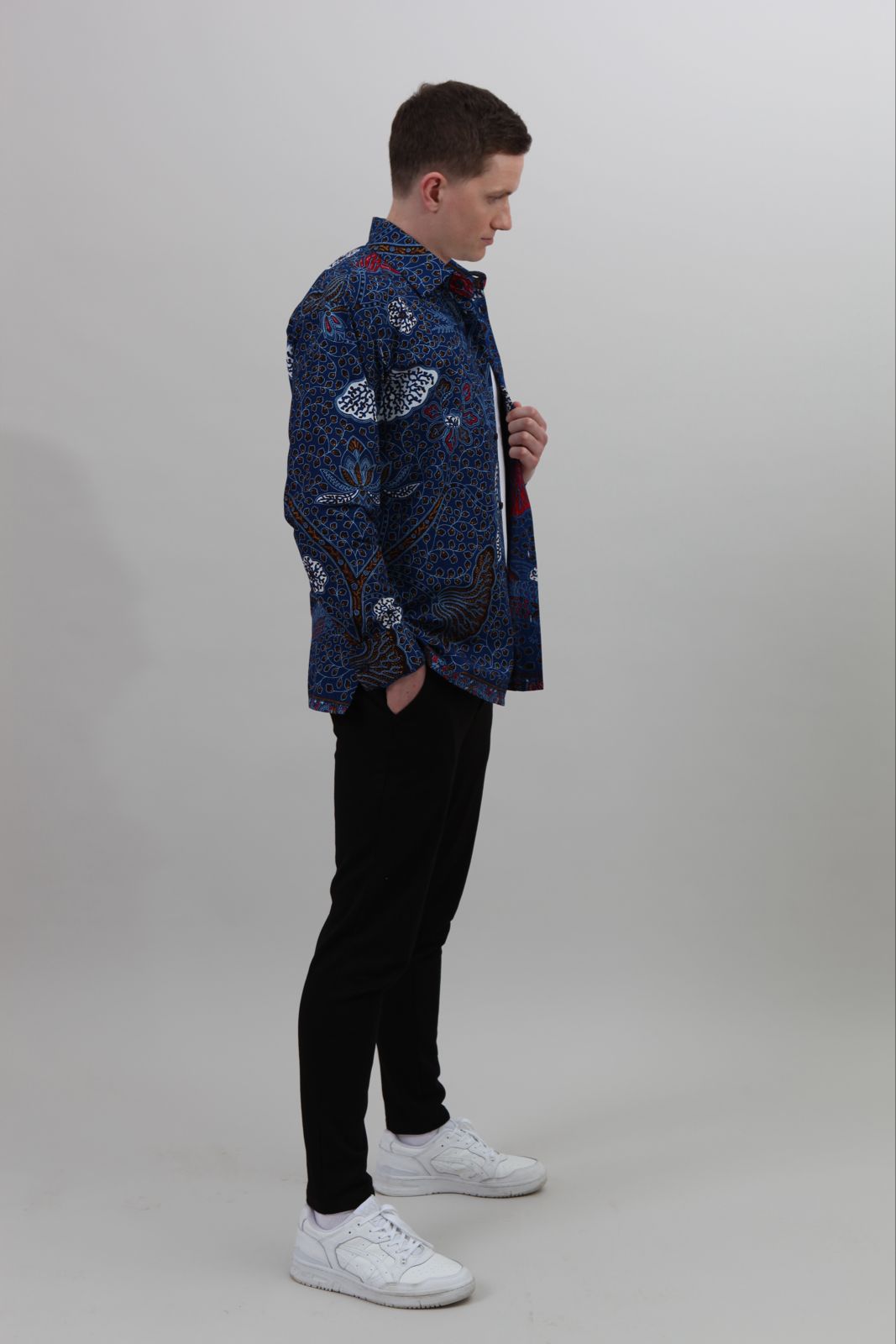 Langarm-Herrenhemd Good Living Blue